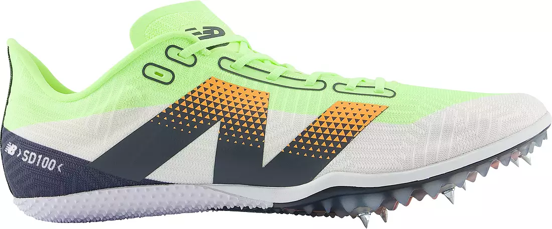 New Balance Men's or Women's FuelCell SD100 V5 Track & Field Shoes (Green/Grey)