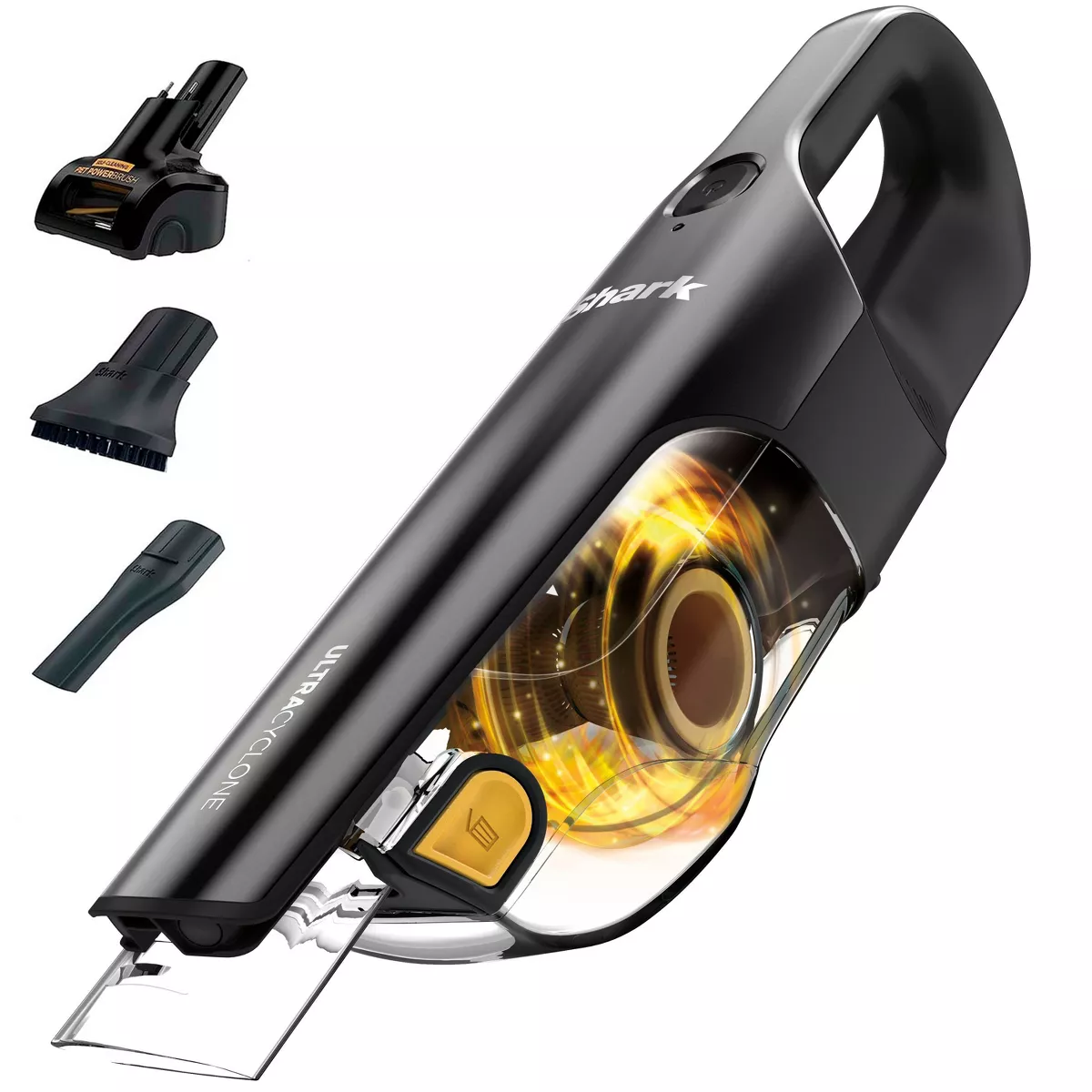 Shark UltraCyclone Pet Pro+ Cordless Handheld Vacuum - Black: Car Vacuum, CH951, Pet Hair Tool, Rech