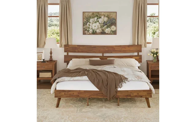 Kira Solid Wood Platform Bed
